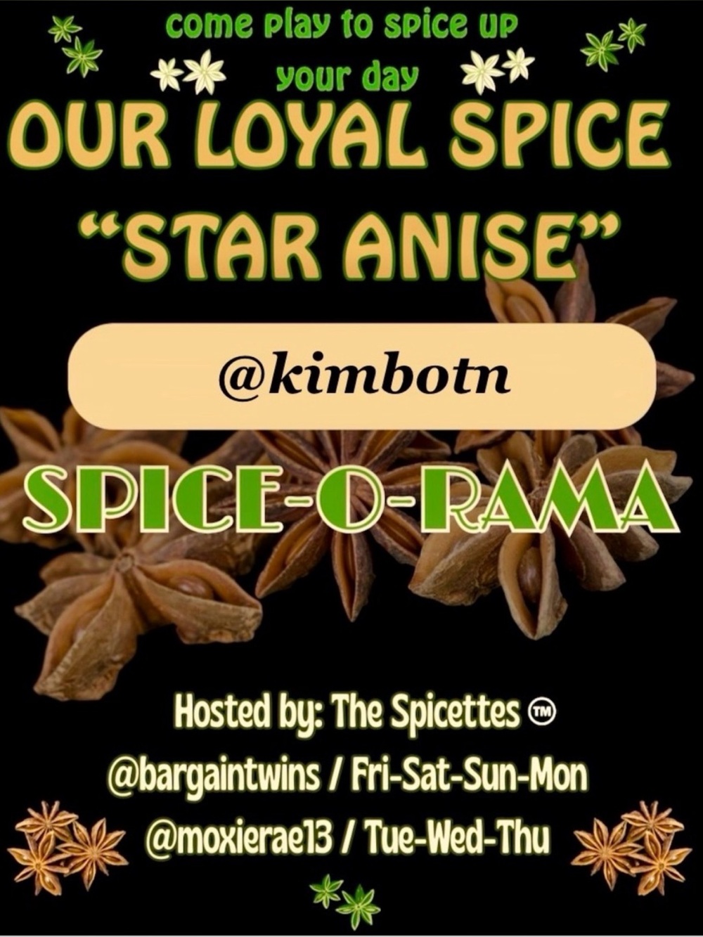 🌶️ I am featured in the Spice-O-Rama Share Game! 🌶️